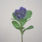 Plastic sedum telephium flower EILIDH, purple, 12"/30cm