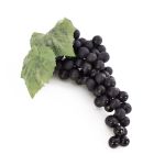 Decorative grapes CANDELA, blue, 12"/30cm, Ø 3.9"/10cm