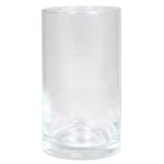Glass cylinder vase SANYA OCEAN, clear, 5.9"/15cm, Ø3.3"/8.5cm