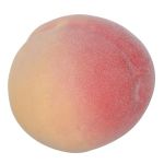 Artificial fruit: YOLANTHA peach, yellow-red, 3"/7.5cm, Ø3.1"/8cm