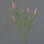 Artificial clover branch EUTIN with flowers, dusky pink-green, 31"/80cm