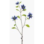 Dekozweig Waldrebe RUHNA, blau, 75cm