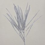 Künstlicher Zedernzweig THEOBALD, Glitzer, silber, 60cm