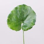 Artificial geranium leaf HEIDEGARD, green, 15"/38cm, Ø5.1"/13cm
