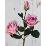 Velvet rose DELILAH, pink, 55cm, Ø6cm