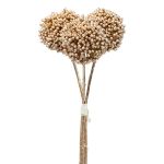 Artificial bunch of alliums DUNZA, metallic gold, 10"/26cm