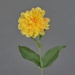 Decorative flower Dahlia FLEMOR, yellow, 22"/55cm