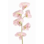 Artificial Lathyrus flower WAHNY, light pink-green-white, 45cm, Ø5.5cm