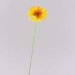 Artificial flower Gerbera TEUDELINDE, orange, 22"/55cm, Ø3.1"/8cm
