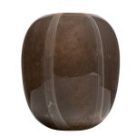 Glass vase ITZIAR with pattern, brown-gold, 26cm, Ø22cm