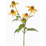 Artificial coneflower branch MILROV, yellow, 30"/75cm