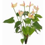 Artificial Anthurium NAKITA on a stake, pink-cream, 20"/50cm