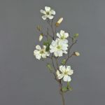 Decorative magnolia MARGA, white, 31"/80cm, Ø 2.4"-3.1"/6-8cm