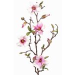Decorative magnolia MARGA, pink-pink, 31"/80cm, Ø 2.4"-3.1"/6-8cm
