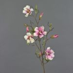 Decorative magnolia MARGA, pink-pink, 31"/80cm, Ø 2.4"-3.1"/6-8cm