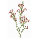 Artificial wax flower branch FRINDALS, dark pink, 26"/65cm, Ø0.6"-0.8"/1.5-2cm