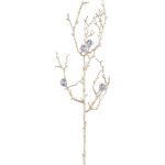 Artificial hazel branch VIGROX with diamonds, gold, 24"/60cm