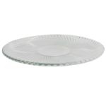 Glass plate CATHLENN with grooves, transparent, 0.6"/1,5cm, Ø8"/20,7cm