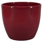 Plant pot TEHERAN BASAR, ceramic, wine red, 4.7"/12cm, Ø5.3"/13,5cm