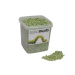 Decorative pearl granules / Expanded clay pebbles PERLA, shiny apple green, 0.04"-0.16"/1-4mm, 5,5l bucket, Made in Germany