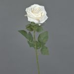 Faux rose KAILIN, cream, 26"/65cm, Ø3.5"/9cm