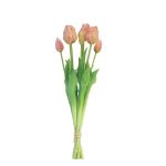 Künstlicher Tulpenstrauß LONA, pfirsich, 45cm, Ø15cm