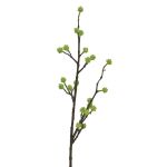 Kunstzweig Kornblume LIANGAN mit Knospen, grün, 60cm