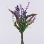 Artificial lavender bouquet KIRSA, purple, 30cm, Ø15cm
