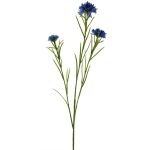 Decorative flower branch: Cornflower NAWEN, light blue, 26"/65cm, Ø1.2"-2.2"/3-5.5cm