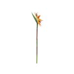 Plastic strelitzia flower ZAMIRA, orange-violet, 37"/95cm, 6.3"x13"/16x32cm