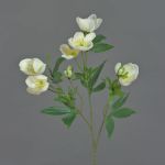 Künstlicher Christrosen Zweig ANYALA, creme-weiß, 60cm, Ø5-6cm