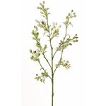 Artificial myrtle branch PALKA with berries, green and white, 65cm