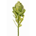 Artificial artichoke flower JENBALA, green, 35 cm, Ø7 cm