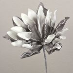 Decorative plastic foam Agave pygmaea DANINA, grey-white, 35cm, Ø30cm