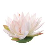 Artificial lotus flower SUADO, floating, pale pink, 6 cm, Ø15 cm