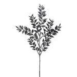 Decorative butcher's broom branch FRIVON, black, 20"/50cm