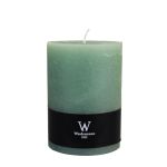 Pillar candle / Wax candle AURORA, mint green, 5.5"/14cm, Ø 3.9"/9,8cm, 100h - Made in Germany