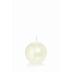 Ball candle MAEVA, ivory, Ø2.4"/6cm, 10h - Made in Germany