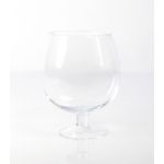 Globe vase / brandy glass LIAM with base, clear, 7.9"/20cm, Ø5.9"/15cm