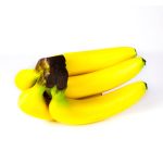Decorative banana bunch JEFFERY, yellow-green, 8"x4.5"/20,5x11,5cm