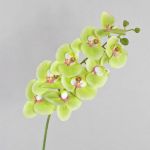 Textile branch Phalaenopsis orchid OPHELIA, green-pink, 3ft/100cm