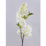 Artificial cherry blossom branch MATSUDA with blossoms, cream-white, 80 cm, Ø6–11 cm