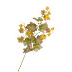 Decorative vine branch NOAH, green-red, 30"/75cm