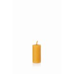 Beeswax candle BABETTE, natural-yellow, 3.1"/8cm, Ø1.6"/4cm, 16h - Made in Germany