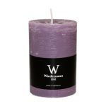 Pillar candle AURORA, mauve, 5.5"/14cm, Ø4"/10cm, 100h - Made in Germany