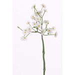Artificial daisy flower BELINA, white, 12"/30cm, Ø 0.4"/1cm