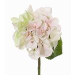 Plastic hydrangea CHIDORI, cream-pink, 12"/30cm, Ø 5"/13cm
