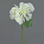 Plastic hydrangea CHIDORI, white-green, 12"/30cm, Ø 5"/13cm