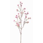Artificial wax flower NIANG, pink-fuchsia, 31"/80cm, Ø0.6"-1"/1.5-2.5cm