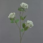 Artificial cabbage rose GITTI, light green-grey, 31"/80cm, Ø 3.9"/10cm
